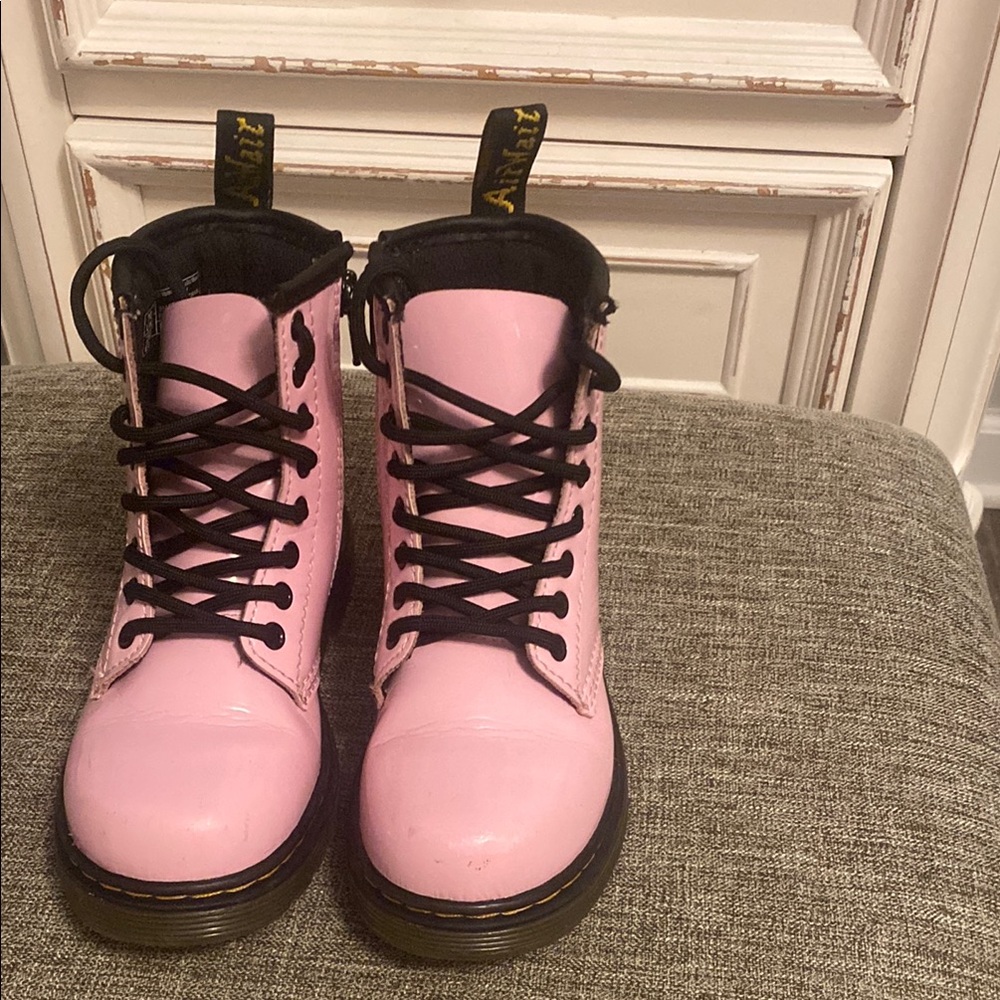 Dr. Martens Pink Combat Boots